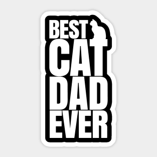 BEST CAT DAD EVER FUNNY Sticker